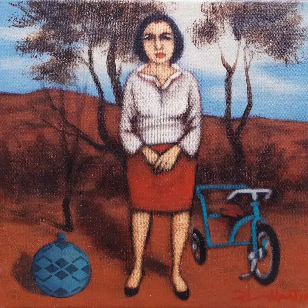 ORHAN UMUT — “Untitled”, 2019 "İsimsiz" eseri ORHAN UMUT tarafından 2019 yılında 25x25 cm ölçülerinde Tuval üzeri akrilik boya tekniği ile yapılmıştır.