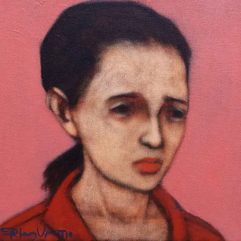 "İsimsiz" eseri ORHAN UMUT tarafından 2019 yılında 25x25 cm ölçülerinde Tuval üzeri akrilik boya tekniği ile yapılmıştır.