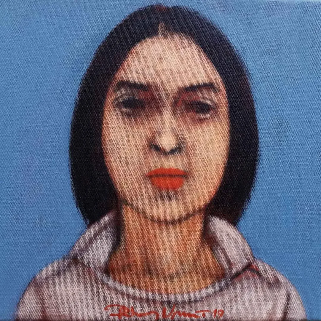 ORHAN UMUT — “İsimsiz”, 2019 "İsimsiz" eseri ORHAN UMUT tarafından 2019 yılında 25x25 cm ölçülerinde Tuval üzeri akrilik boya tekniği ile yapılmıştır.