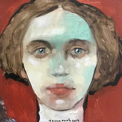 "İsimsiz" eseri SEMA ÖCAL tarafından 2019 yılında 25x25 cm ölçülerinde Tuval üzeri yağlı boya tekniği ile yapılmıştır.