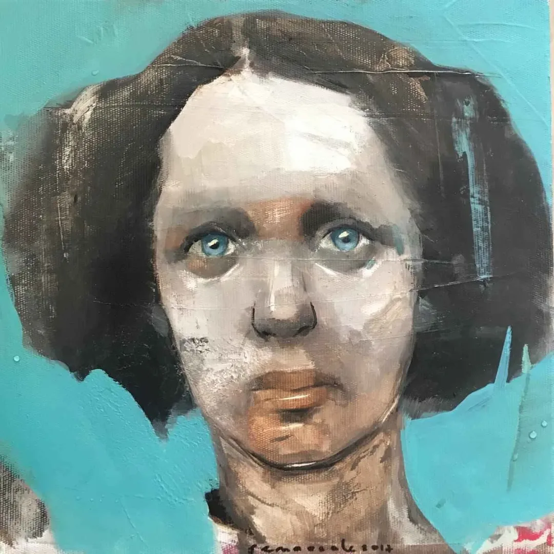 SEMA ÖCAL — “İsimsiz”, 2019 "İsimsiz" eseri SEMA ÖCAL tarafından 2019 yılında 25x25 cm ölçülerinde Tuval üzeri yağlı boya tekniği ile yapılmıştır.