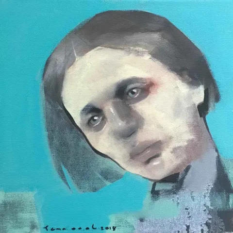 SEMA ÖCAL — “İsimsiz”, 2019 "İsimsiz" eseri SEMA ÖCAL tarafından 2019 yılında 25x25 cm ölçülerinde Tuval üzeri yağlı boya tekniği ile yapılmıştır.