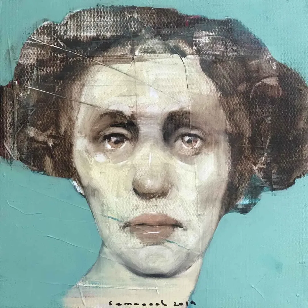 SEMA ÖCAL — “İsimsiz”, 2019 "İsimsiz" eseri SEMA ÖCAL tarafından 2019 yılında 25x25 cm ölçülerinde Tuval üzeri yağlı boya tekniği ile yapılmıştır.
