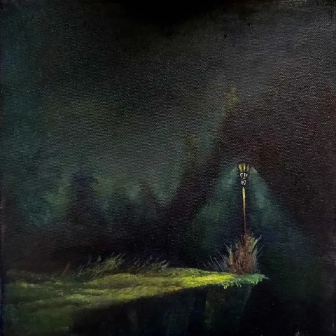 AĞIT UĞUR ULUDAĞ — “Untitled”, 2019 "İsimsiz" eseri AĞIT UĞUR ULUDAĞ tarafından 2019 yılında 25x25 cm ölçülerinde Tuval üzeri yağlı boya tekniği ile yapılmıştır.
