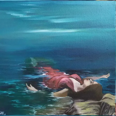 AĞIT UĞUR ULUDAĞ — “Untitled”, 2019 "İsimsiz" eseri AĞIT UĞUR ULUDAĞ tarafından 2019 yılında 25x25 cm ölçülerinde Tuval üzeri yağlı boya tekniği ile yapılmıştır.