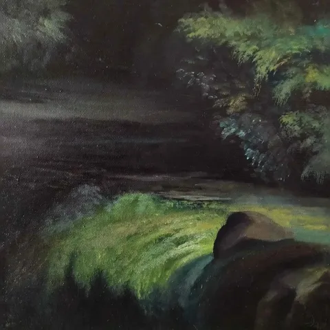 AĞIT UĞUR ULUDAĞ — “Untitled”, 2019 "İsimsiz" eseri AĞIT UĞUR ULUDAĞ tarafından 2019 yılında 25x25 cm ölçülerinde Tuval üzeri yağlı boya tekniği ile yapılmıştır.