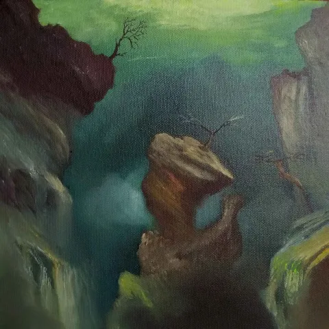 "İsimsiz" eseri AĞIT UĞUR ULUDAĞ tarafından 2019 yılında 25x25 cm ölçülerinde Tuval üzeri yağlı boya tekniği ile yapılmıştır.