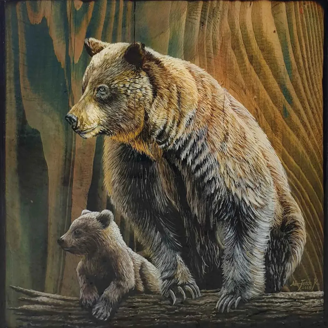 ALİ FATİH KÜÇÜKOSMANOĞLU — “İsimsiz”, 2019 "İsimsiz" eseri ALİ FATİH KÜÇÜKOSMANOĞLU tarafından 2019 yılında 25x25 cm ölçülerinde Ahşap üzeri yağlı boya + epoksi tekniği ile yapılmıştır.