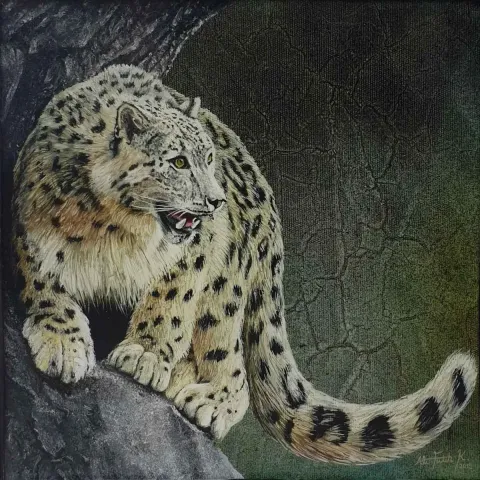 ALİ FATİH KÜÇÜKOSMANOĞLU — “İsimsiz”, 2019 "İsimsiz" eseri ALİ FATİH KÜÇÜKOSMANOĞLU tarafından 2019 yılında 25x25 cm ölçülerinde Tuval üzeri yağlı boya + epoksi tekniği ile yapılmıştır.