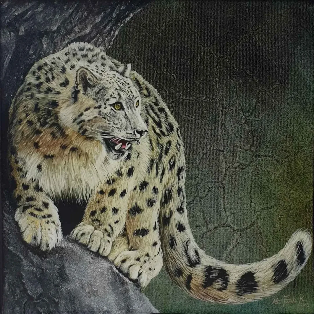 ALİ FATİH KÜÇÜKOSMANOĞLU — “İsimsiz”, 2019 "İsimsiz" eseri ALİ FATİH KÜÇÜKOSMANOĞLU tarafından 2019 yılında 25x25 cm ölçülerinde Tuval üzeri yağlı boya + epoksi tekniği ile yapılmıştır.