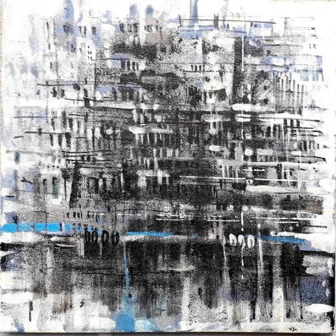 AYHAN ÇETİN — “İsimsiz”, 2019 "İsimsiz" eseri AYHAN ÇETİN tarafından 2019 yılında 25x25 cm ölçülerinde Tuval üzeri akrilik boya tekniği ile yapılmıştır.