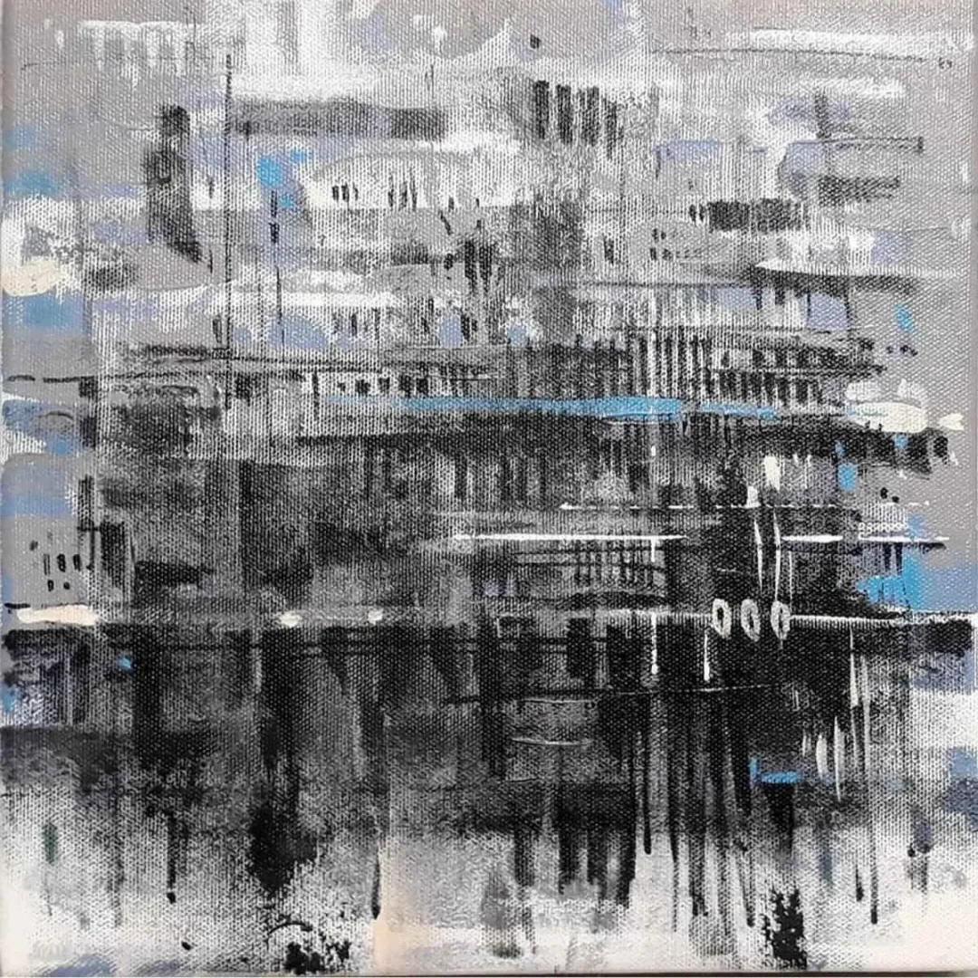 AYHAN ÇETİN — “İsimsiz”, 2019 "İsimsiz" eseri AYHAN ÇETİN tarafından 2019 yılında 25x25 cm ölçülerinde Tuval üzeri akrilik boya tekniği ile yapılmıştır.