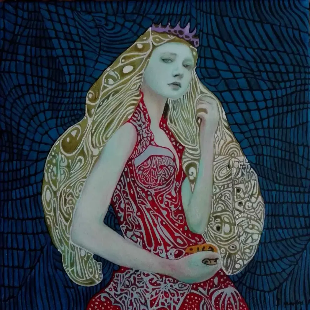 BİNNUR YÜCEBAŞ RUOCCO — “İsimsiz”, 2019 "İsimsiz" eseri BİNNUR YÜCEBAŞ RUOCCO tarafından 2019 yılında 25x25 cm ölçülerinde Tuval üzeri yağlı boya tekniği ile yapılmıştır.