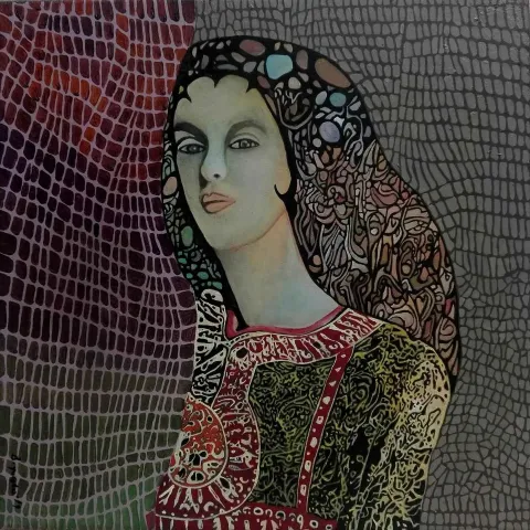 BİNNUR YÜCEBAŞ RUOCCO — “Untitled”, 2019 "İsimsiz" eseri BİNNUR YÜCEBAŞ RUOCCO tarafından 2019 yılında 25x25 cm ölçülerinde Tuval üzeri yağlı boya tekniği ile yapılmıştır.