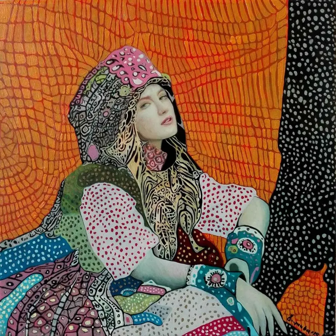 BİNNUR YÜCEBAŞ RUOCCO — “İsimsiz”, 2019 "İsimsiz" eseri BİNNUR YÜCEBAŞ RUOCCO tarafından 2019 yılında 25x25 cm ölçülerinde Tuval üzeri yağlı boya tekniği ile yapılmıştır.