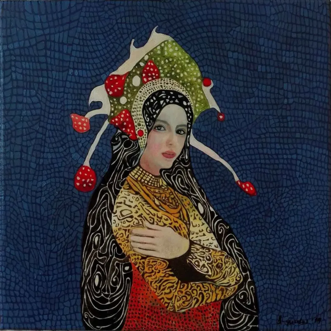 BİNNUR YÜCEBAŞ RUOCCO — “İsimsiz”, 2019 "İsimsiz" eseri BİNNUR YÜCEBAŞ RUOCCO tarafından 2019 yılında 25x25 cm ölçülerinde Tuval üzeri yağlı boya tekniği ile yapılmıştır.
