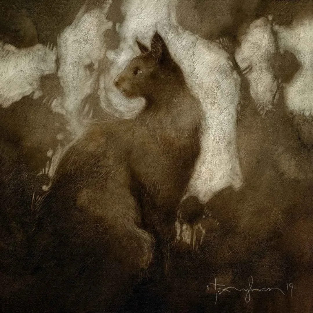 TALAT AYHAN — “İsimsiz”, 2019 "İsimsiz" eseri TALAT AYHAN tarafından 2019 yılında 25x25 cm ölçülerinde Tuval üzeri yağlı boya tekniği ile yapılmıştır.