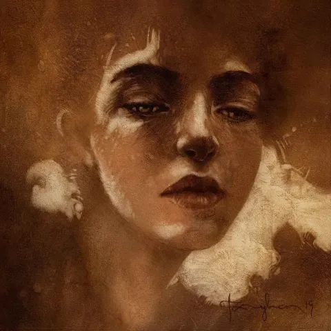 TALAT AYHAN — “Untitled”, 2019 "İsimsiz" eseri TALAT AYHAN tarafından 2019 yılında 25x25 cm ölçülerinde Tuval üzeri yağlı boya tekniği ile yapılmıştır.