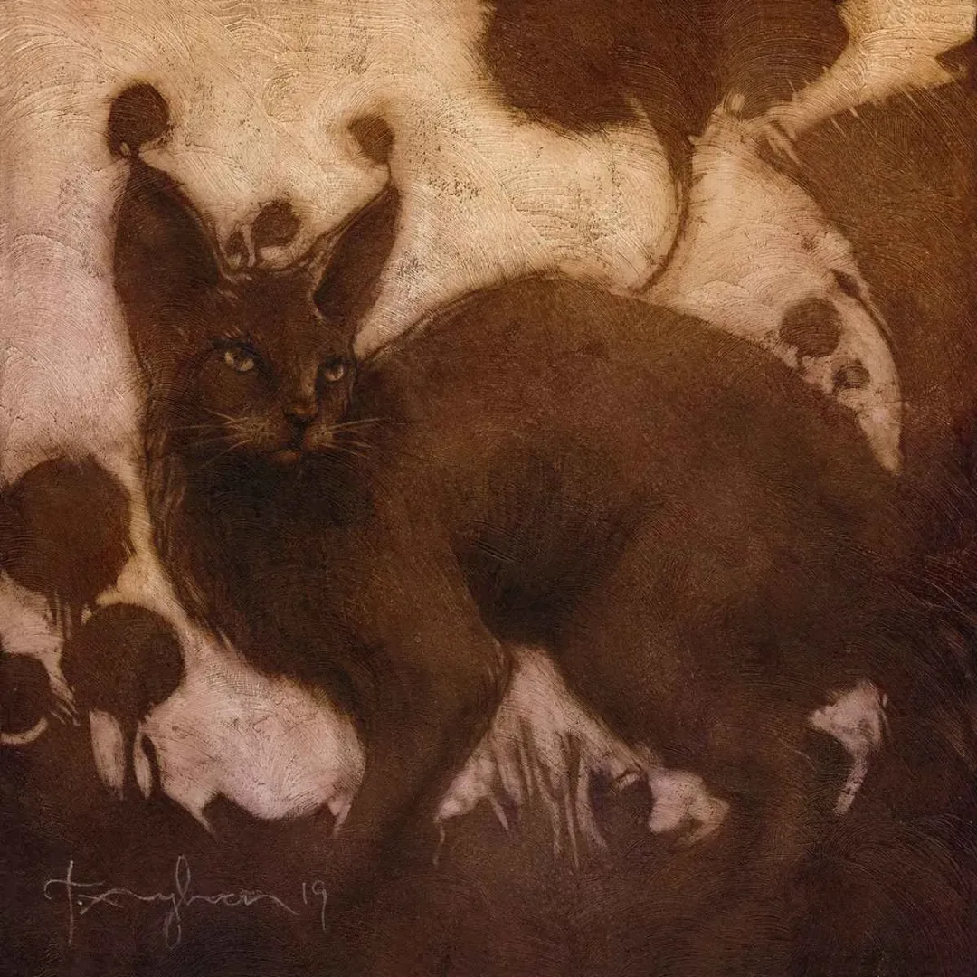 TALAT AYHAN — “İsimsiz”, 2019 "İsimsiz" eseri TALAT AYHAN tarafından 2019 yılında 25x25 cm ölçülerinde Tuval üzeri yağlı boya tekniği ile yapılmıştır.