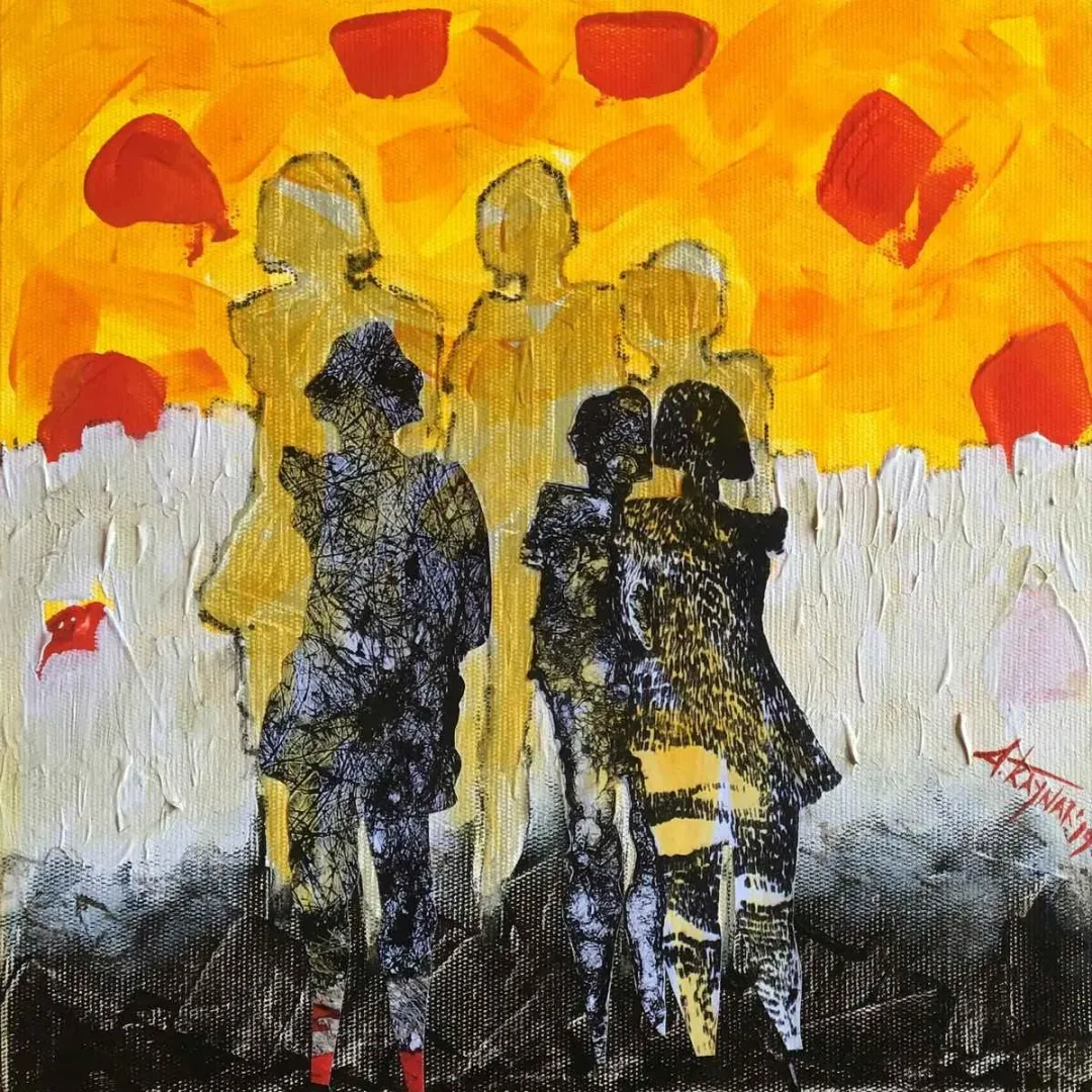AYBEN KAYNAR TANIR — “İsimsiz”, 2019 "İsimsiz" eseri AYBEN KAYNAR TANIR tarafından 2019 yılında 25x25 cm ölçülerinde Tuval üzeri yağlı boya tekniği ile yapılmıştır.