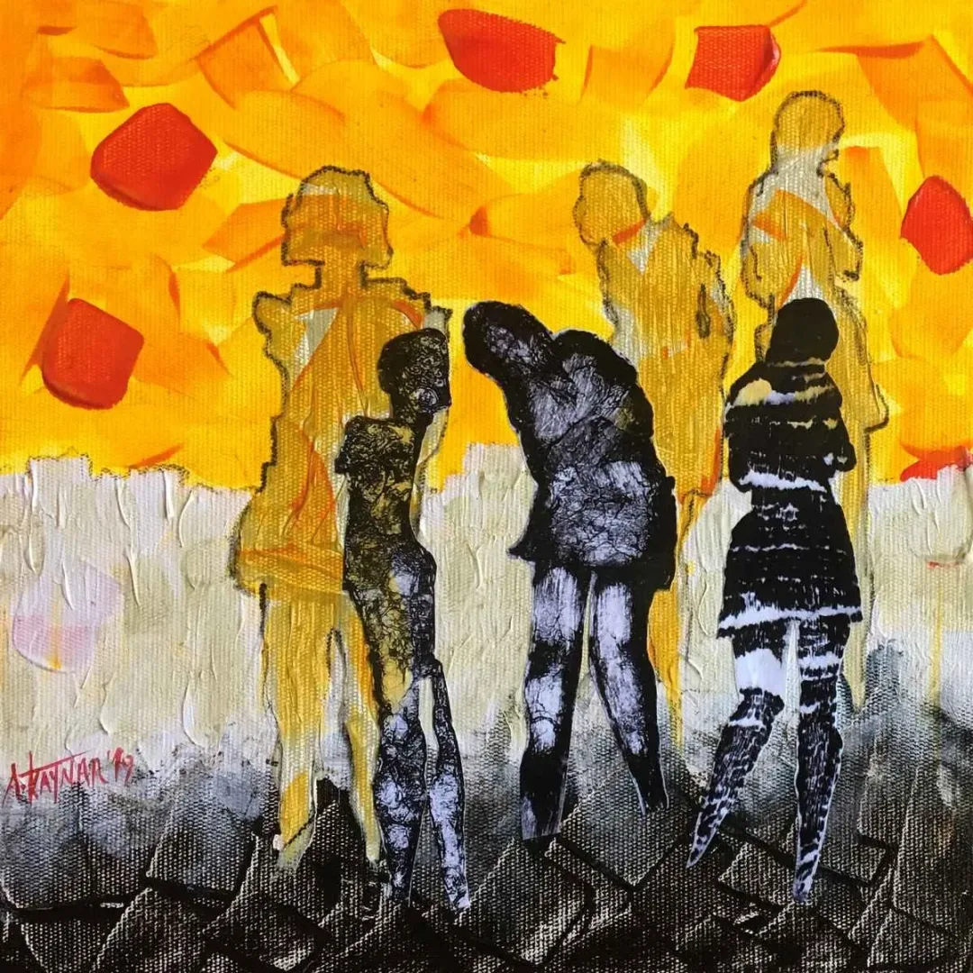 AYBEN KAYNAR TANIR — “İsimsiz”, 2019 "İsimsiz" eseri AYBEN KAYNAR TANIR tarafından 2019 yılında 25x25 cm ölçülerinde Tuval üzeri yağlı boya tekniği ile yapılmıştır.