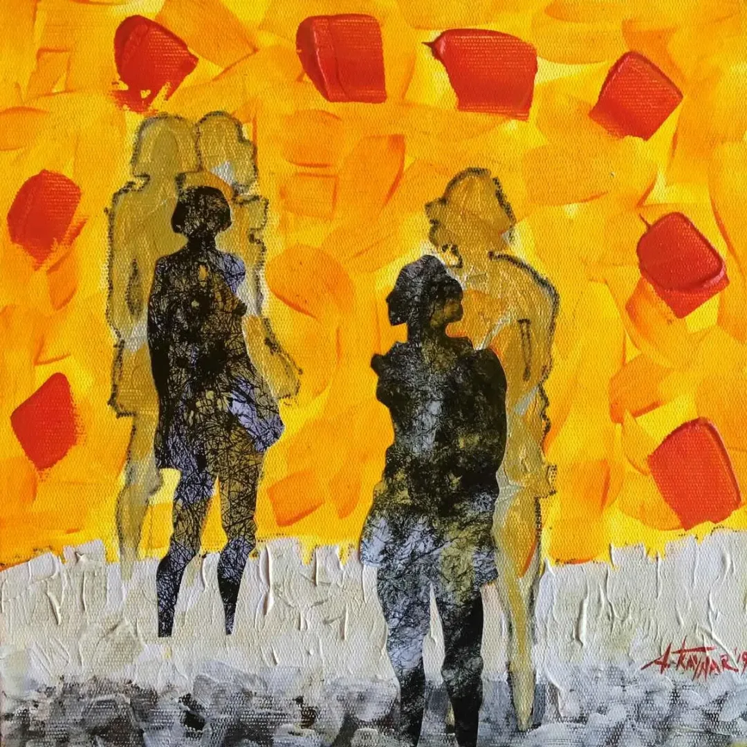 AYBEN KAYNAR TANIR — “İsimsiz”, 2019 "İsimsiz" eseri AYBEN KAYNAR TANIR tarafından 2019 yılında 25x25 cm ölçülerinde Tuval üzeri yağlı boya tekniği ile yapılmıştır.