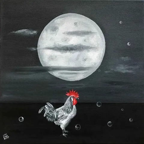 "İsimsiz" eseri AYDIN BÜNGÜL tarafından 2019 yılında 25x25 cm ölçülerinde Tuval üzeri yağlı boya tekniği ile yapılmıştır.