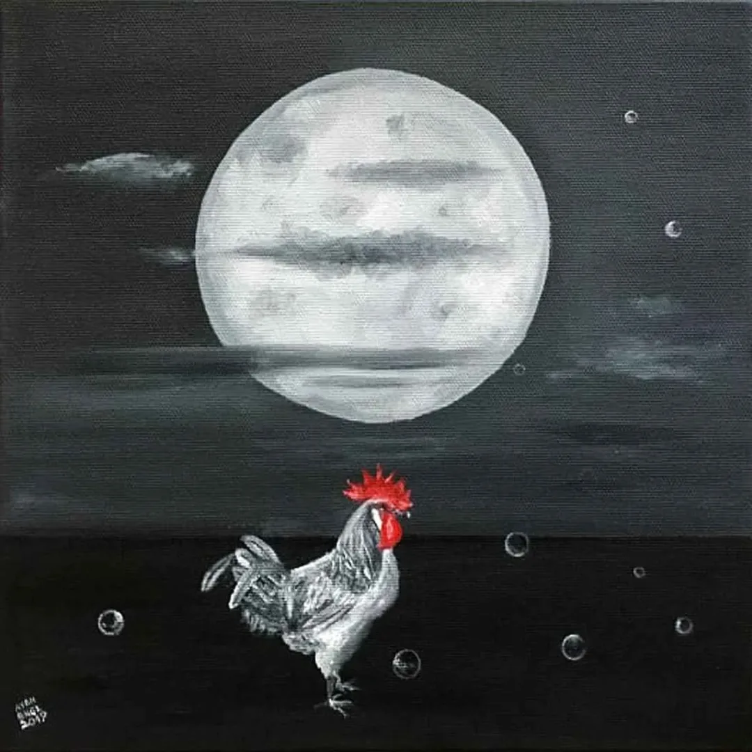 AYDIN BÜNGÜL — “İsimsiz”, 2019 "İsimsiz" eseri AYDIN BÜNGÜL tarafından 2019 yılında 25x25 cm ölçülerinde Tuval üzeri yağlı boya tekniği ile yapılmıştır.