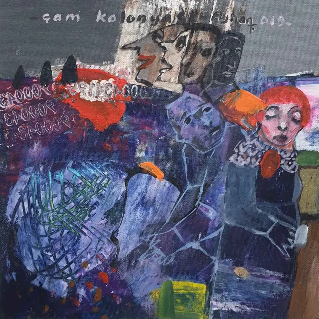 AYHAN TAŞKIRAN — “İsimsiz”, 2019 "İsimsiz" eseri AYHAN TAŞKIRAN tarafından 2019 yılında 25x25 cm ölçülerinde Tuval üzeri yağlı boya tekniği ile yapılmıştır.