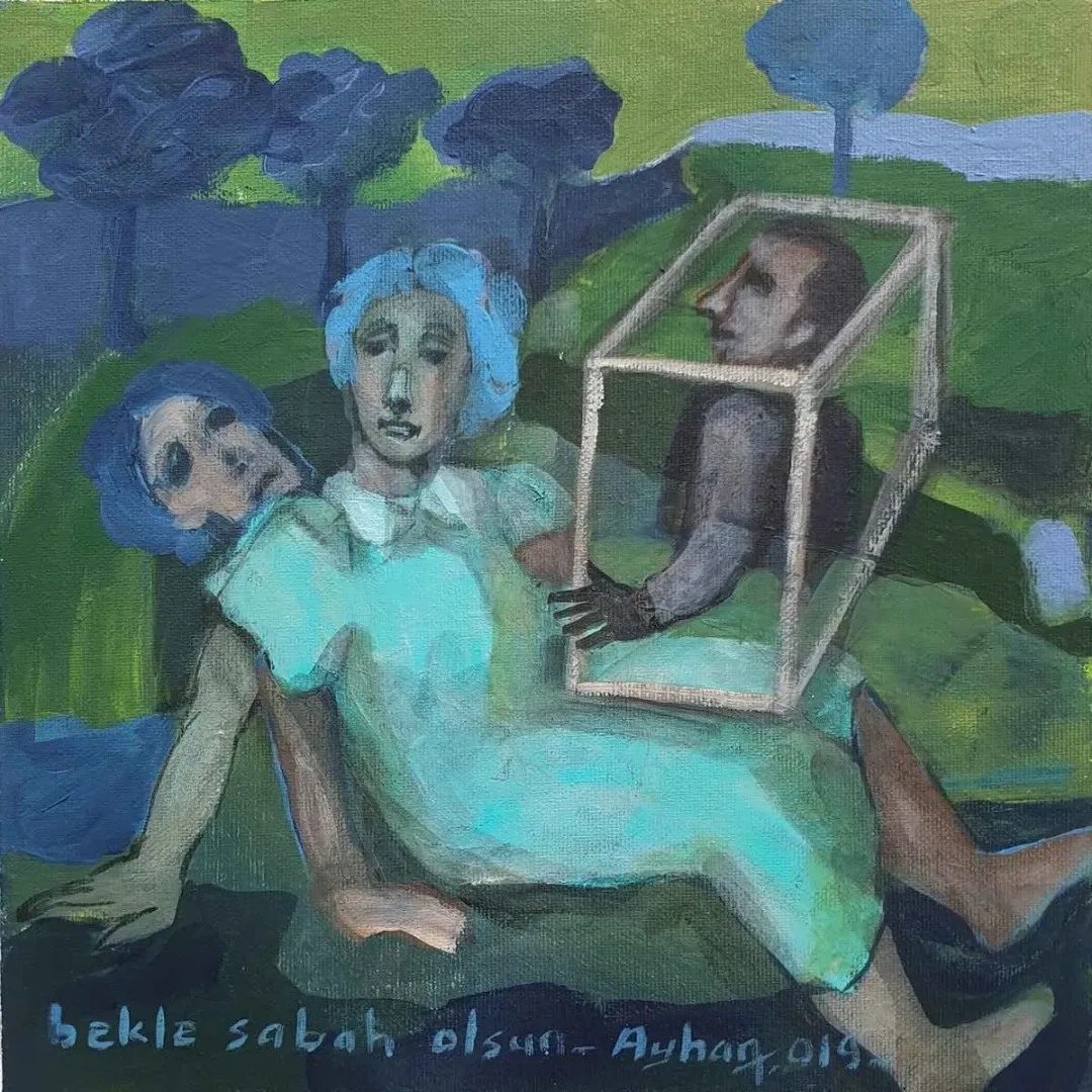 AYHAN TAŞKIRAN — “İsimsiz”, 2019 "İsimsiz" eseri AYHAN TAŞKIRAN tarafından 2019 yılında 25x25 cm ölçülerinde Tuval üzeri yağlı boya tekniği ile yapılmıştır.