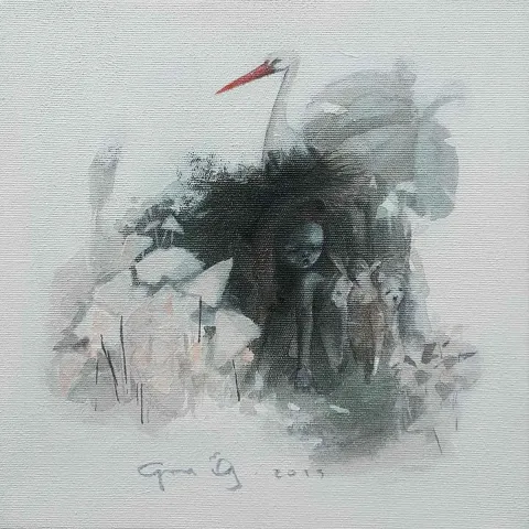 "İsimsiz" eseri AYSUN ÖZ tarafından 2019 yılında 25x25 cm ölçülerinde Tuval üzeri akrilik boya tekniği ile yapılmıştır.