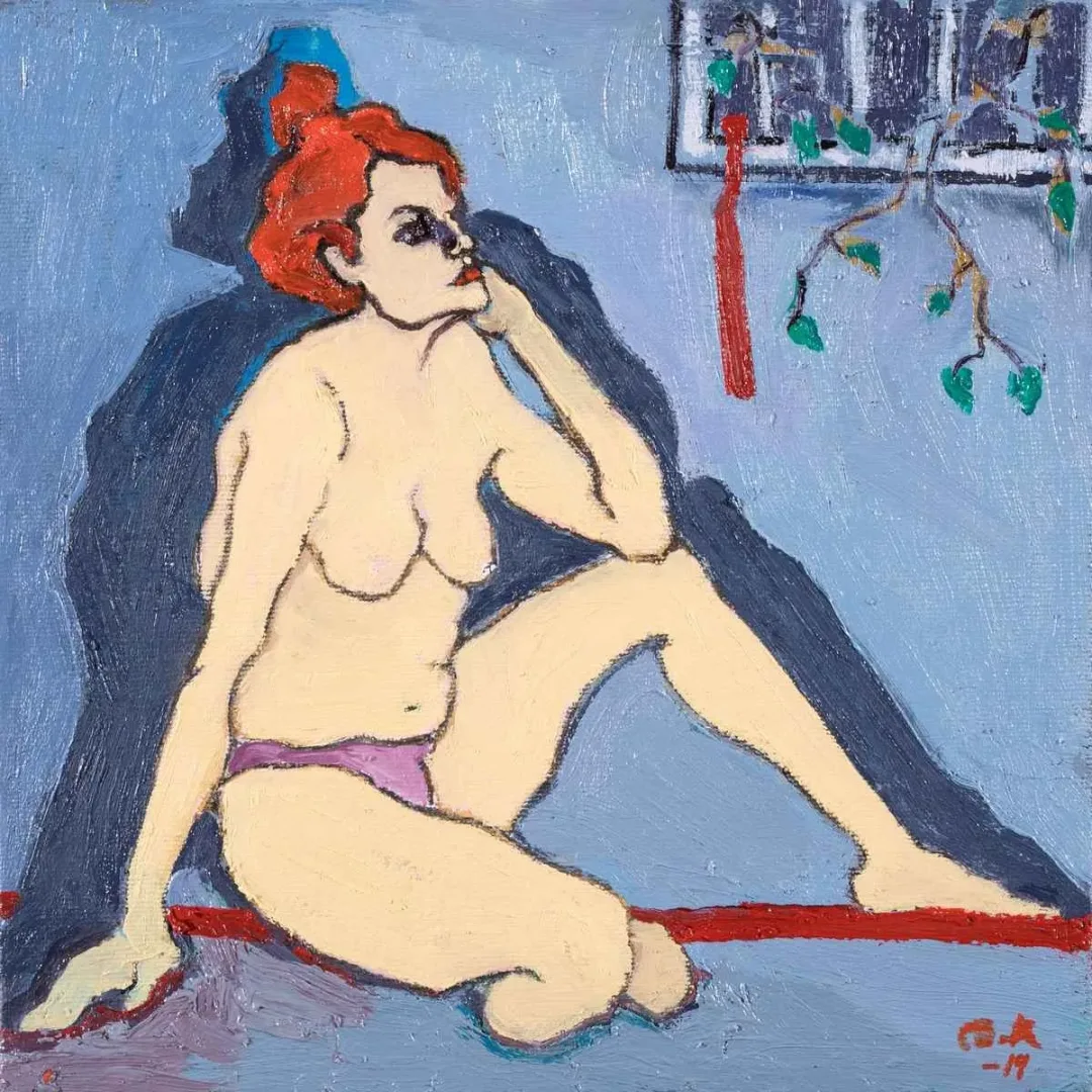AYŞENUR KÖKSAL — “İsimsiz”, 2019 "İsimsiz" eseri AYŞENUR KÖKSAL tarafından 2019 yılında 25x25 cm ölçülerinde Tuval üzeri yağlı boya tekniği ile yapılmıştır.