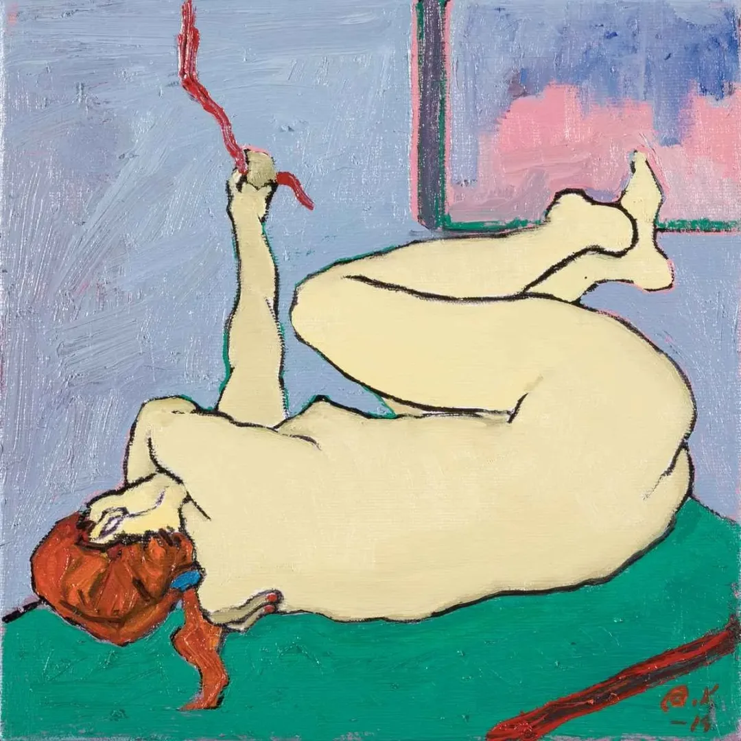 AYŞENUR KÖKSAL — “İsimsiz”, 2019 "İsimsiz" eseri AYŞENUR KÖKSAL tarafından 2019 yılında 25x25 cm ölçülerinde Tuval üzeri yağlı boya tekniği ile yapılmıştır.