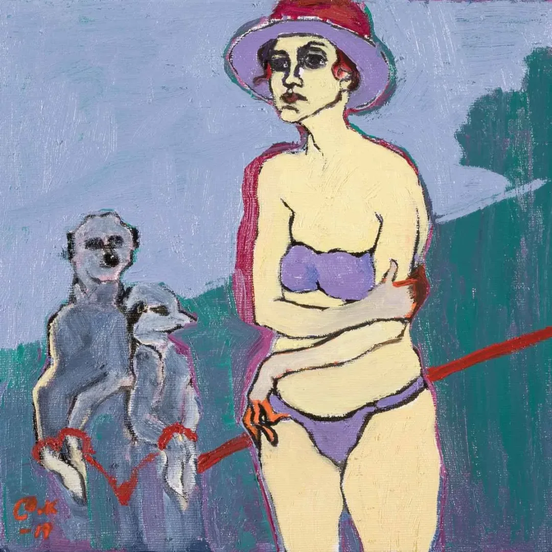 AYŞENUR KÖKSAL — “İsimsiz”, 2019 "İsimsiz" eseri AYŞENUR KÖKSAL tarafından 2019 yılında 25x25 cm ölçülerinde Tuval üzeri yağlı boya tekniği ile yapılmıştır.