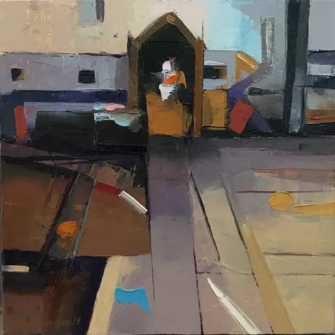 "İsimsiz" eseri AYTAÇ ARMAĞAN tarafından 2019 yılında 25x25 cm ölçülerinde Tuval üzeri yağlı boya tekniği ile yapılmıştır.