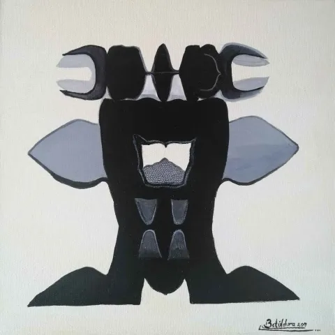 BETÜL DURA — “İsimsiz”, 2019 "İsimsiz" eseri BETÜL DURA tarafından 2019 yılında 25x25 cm ölçülerinde Tuval üzeri akrilik boya tekniği ile yapılmıştır.