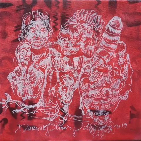 BURÇAK GÜNER GÖLGELİ — “Untitled”, 2019 "İsimsiz" eseri BURÇAK GÜNER GÖLGELİ tarafından 2019 yılında 25x25 cm ölçülerinde Tuval üzeri akrilik boya tekniği ile yapılmıştır.