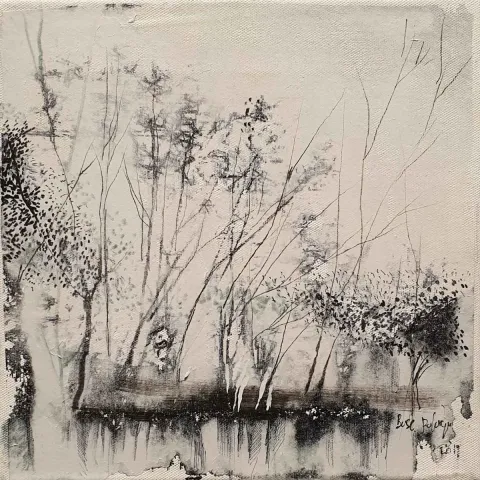 BUSE FULÜRYA — “İsimsiz”, 2019 "İsimsiz" eseri BUSE FULÜRYA tarafından 2019 yılında 25x25 cm ölçülerinde Tuval üzeri akrilik boya tekniği ile yapılmıştır.
