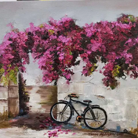 "İsimsiz" eseri CANAN AYDOĞMUŞ tarafından 2019 yılında 25x25 cm ölçülerinde Tuval üzeri yağlı boya tekniği ile yapılmıştır.