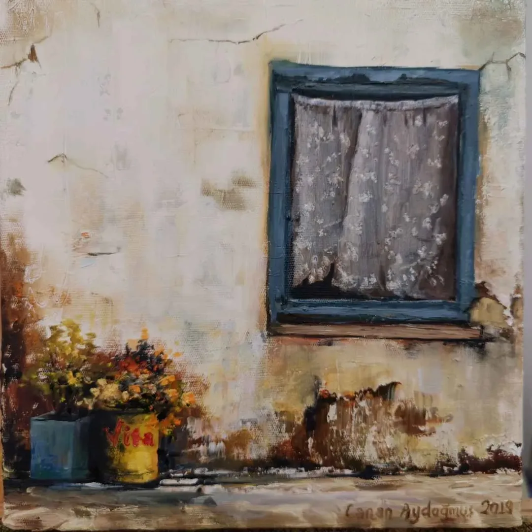 yakınlaştır "İsimsiz" eseri CANAN AYDOĞMUŞ tarafından 2019 yılında 25x25 cm ölçülerinde Tuval üzeri yağlı boya tekniği ile yapılmıştır.