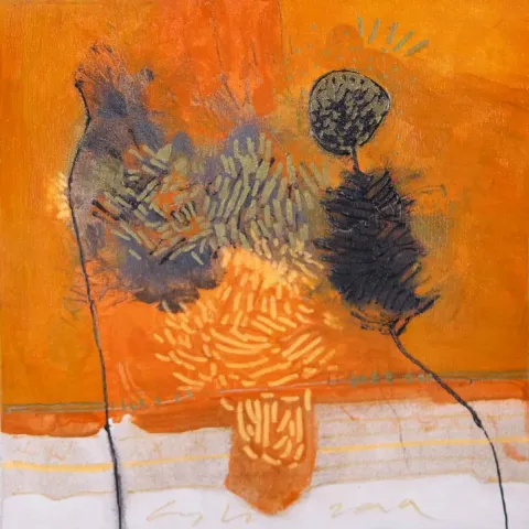 ÇAĞLAR UZUN — “İsimsiz”, 2019 "İsimsiz" eseri ÇAĞLAR UZUN tarafından 2019 yılında 25x25 cm ölçülerinde Tuval üzeri yağlı boya tekniği ile yapılmıştır.