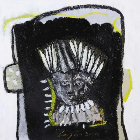 ÇAĞLAR UZUN — “İsimsiz”, 2019 "İsimsiz" eseri ÇAĞLAR UZUN tarafından 2019 yılında 25x25 cm ölçülerinde Tuval üzeri yağlı boya tekniği ile yapılmıştır.