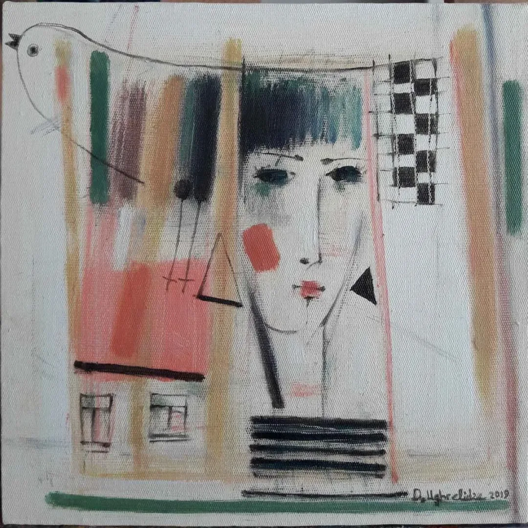 DAVİT UGHRELİDZE — “İsimsiz”, 2019 "İsimsiz" eseri DAVİT UGHRELİDZE tarafından 2019 yılında 25x25 cm ölçülerinde Tuval üzeri yağlı boya tekniği ile yapılmıştır.