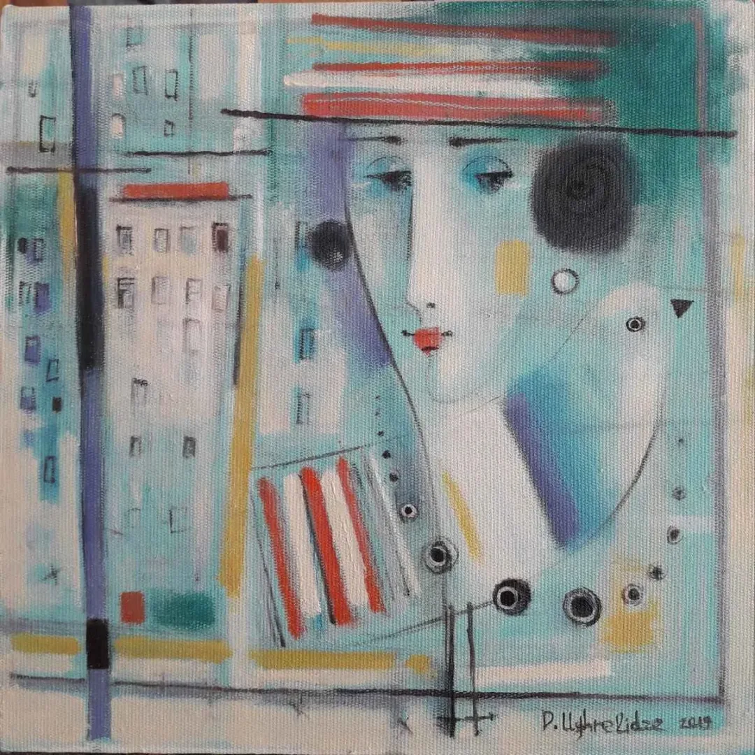 DAVİT UGHRELİDZE — “İsimsiz”, 2019 "İsimsiz" eseri DAVİT UGHRELİDZE tarafından 2019 yılında 25x25 cm ölçülerinde Tuval üzeri yağlı boya tekniği ile yapılmıştır.