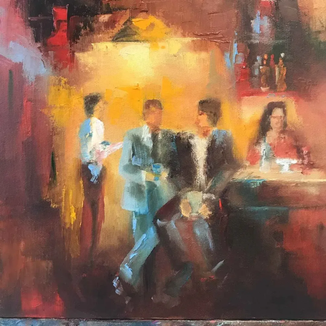 DENİZ KUMBASAR — “İsimsiz”, 2019 "İsimsiz" eseri DENİZ KUMBASAR tarafından 2019 yılında 25x25 cm ölçülerinde Tuval üzeri yağlı boya tekniği ile yapılmıştır.