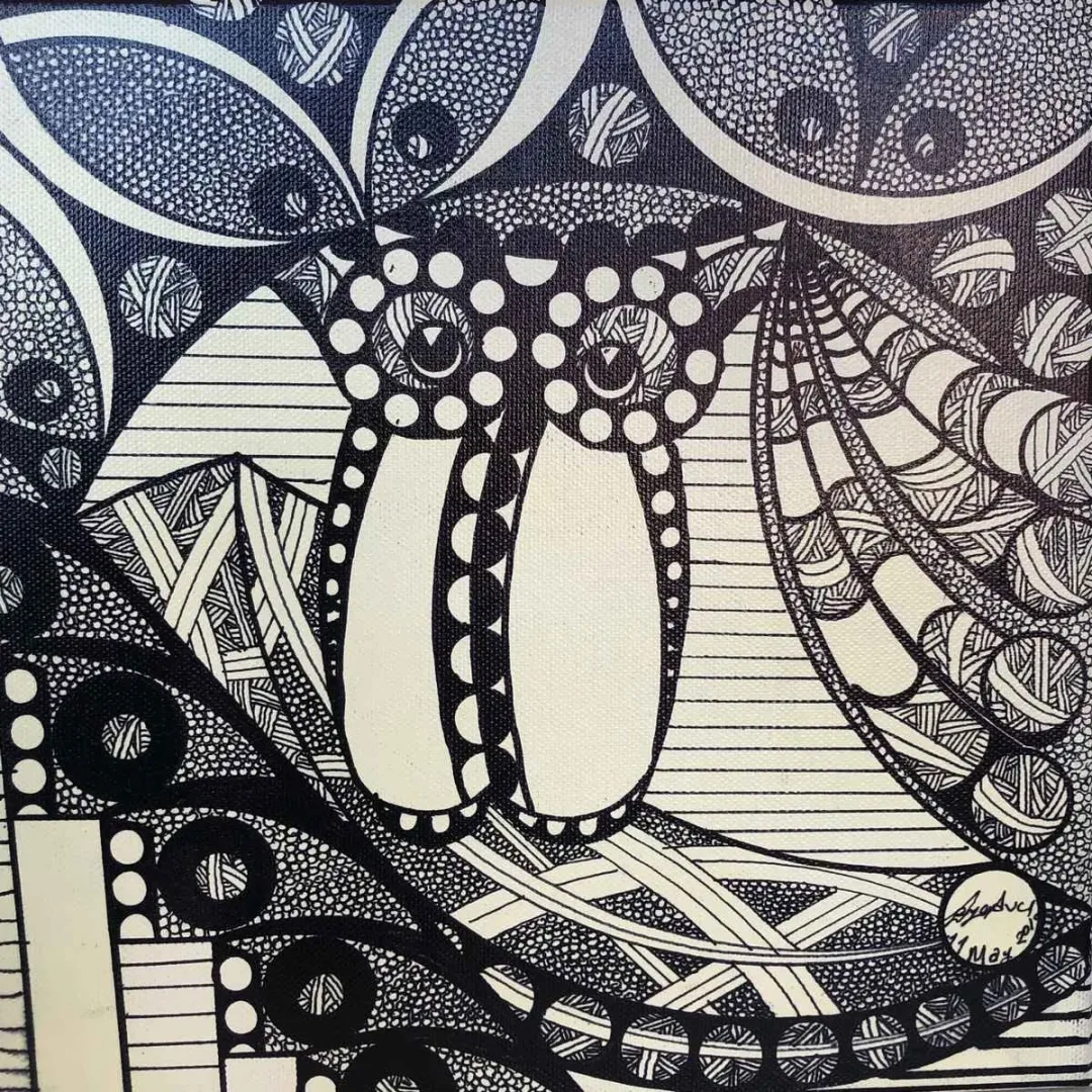 DERYA AVCI — “İsimsiz”, 2019 "İsimsiz" eseri DERYA AVCI tarafından 2019 yılında 25x25 cm ölçülerinde Tuval üzeri akrilik boya tekniği ile yapılmıştır.