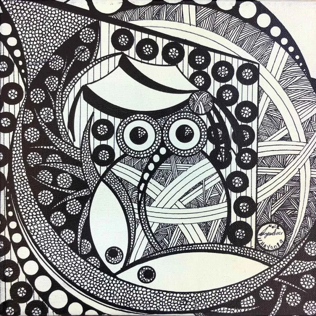 DERYA AVCI — “İsimsiz”, 2019 "İsimsiz" eseri DERYA AVCI tarafından 2019 yılında 25x25 cm ölçülerinde Tuval üzeri akrilik boya tekniği ile yapılmıştır.