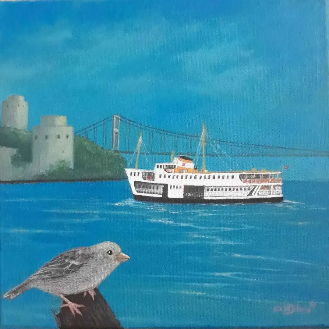yakınlaştır "İsimsiz" eseri DİLARA KOZ tarafından 2019 yılında 25x25 cm ölçülerinde Tuval üzeri yağlı boya tekniği ile yapılmıştır.