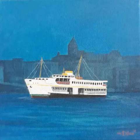 DİLARA KOZ — “İsimsiz”, 2019 "İsimsiz" eseri DİLARA KOZ tarafından 2019 yılında 25x25 cm ölçülerinde Tuval üzeri yağlı boya tekniği ile yapılmıştır.