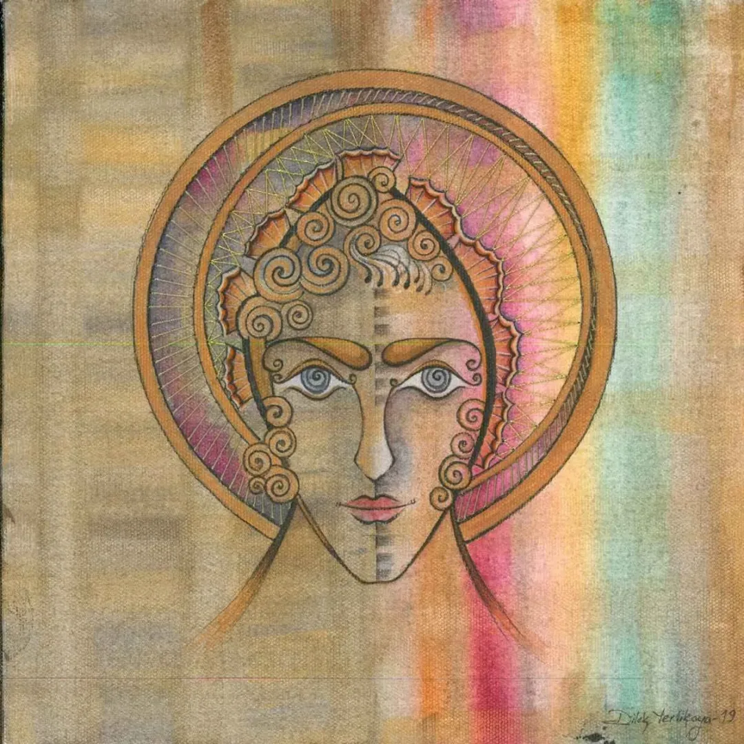 DİLEK YERLİKAYA — “İsimsiz”, 2019 "İsimsiz" eseri DİLEK YERLİKAYA tarafından 2019 yılında 25x25 cm ölçülerinde Tuval üzeri yağlı boya tekniği ile yapılmıştır.